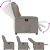 vidaXL Relaxsessel Taupe Stoff Produktbild-Vorschau 5