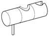 Hansa Schieber Typ 59913755 chrom Ersatzteil für Produktbild-Vorschau 1