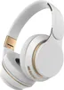 A white and gold pair of over-ear Bluetooth headphones is shown against a white background. Produktbild-Vorschau