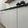 Winkelküche 200x260 cm - Aschegrau - mit brauner Produktbild-Vorschau 5
