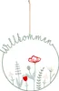 Willkommen Schild Ø30cm Türkranz Frühling Grün Wiese Produktbild-Vorschau 1