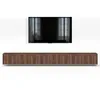 AX LIVING Barvo 3x100 TV Kommode Lowboard Dunkelbraun Produktbild-Vorschau 3