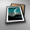 Gerahmtes Poster - Schwarzer Rahmen - Himmel Nacht Produktbild-Vorschau 3