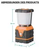 Toboli Batteriebetriebene Campinglampe mit 4 Leuchtmodi LED Produktbild-Vorschau 7