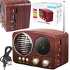 Tragbares Retro Radio Bluetooth FM mit USB microSD AUX Akku Produktbild-Vorschau 5