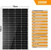 200W Solarpanel Mono 12V Solarmodul Solaranlage für RV PV Produktbild-Vorschau 2