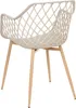 BELIANI Esszimmerstuhl 2er Set Beige Kunststoff mit Produktbild-Vorschau 6