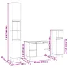 Design 3-tlg. Badmöbel-Set Sonoma-Eiche Holzwerkstoff, Produktbild-Vorschau 7