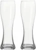 Two clear, empty beer glasses on a white background. Produktbild-Vorschau