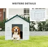 PawHut Hundehütte, Hundehaus mit Satteldach, wetterfest Produktbild-Vorschau 6