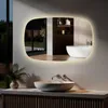 S'AFIELINA 70×45 cm Badspiegel mit Beleuchtung Oval LED Produktbild-Vorschau 1