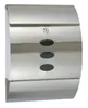 A stainless steel mailbox against a white background. Produktbild-Vorschau