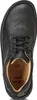 A top-down view of a black leather shoe. Produktbild-Vorschau