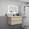 Badezimmermöbel 100cm CINIC-Serie Mineralguss Waschtisch Produktbild-Vorschau 3