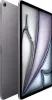 A gray Apple iPad Air is shown from a diagonal angle, with its screen displaying a colorful abstract wallpaper. Produktbild-Vorschau