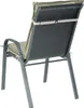 A single outdoor chair cushion is shown from the back, attached to a chair frame. Produktbild-Vorschau