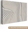 MuchoWow® - Leinwandbilder - Abstrakt - Kunst - Linien - Produktbild-Vorschau 1