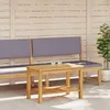 vidaXL Beistelltisch Öl-Natur 70 x 40 x 45 cm Massivholz Produktbild-Vorschau 3