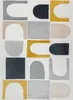 Teppich FUSION 0213 weiß / gelb - Geometrisch, modern, Produktbild-Vorschau 2