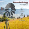 COSTWAY Windrad, Höhe 253cm, wetterfeste Windmühle Metall, Produktbild-Vorschau 4