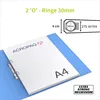 ACROPAQ - 10 x Ringbuch A4 - Schmal, 10 bunte Farben, 2 Produktbild-Vorschau 3