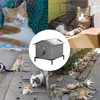 Winterliches Katzenhaus für draußen, isolierte Produktbild-Vorschau 5