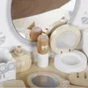 Kinder Schminktisch Holz mit Spiegel Schublade Zubehör Produktbild-Vorschau 5