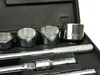 A close-up view of a socket wrench set in its black case. Anteprima dell’immagine prodotto