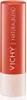A close-up studio shot of a coral-colored lipstick tube with a white base. Podgląd zdjęcia produktu