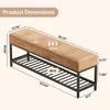 Ławka do przedpokoju o długości 140 cm, z siedziskiem Podgląd zdjęcia produktu 2