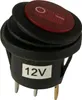 LED Wippschalter 12V IP65 rund Ø20mm EIN/AUS rot beleuchtet Produktbild-Vorschau 3
