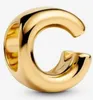 Pandora Charm Donna Lettera C Alfabeto Placcato oro 14k Anteprima dell’immagine prodotto 2