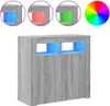 vidaXL Kredens z oświetleniem LED Szary Sonoma 80x35x75 cm Podgląd zdjęcia produktu 5