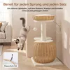 Yaheetech Kratzbaum aus PE-Rattan, 72 cm, mit Katzenhöhle & Produktbild-Vorschau 4