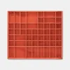 Woodweaver | Holzregal 51 Fächer | 52x46x5cm | Scharlachrot Produktbild-Vorschau 1