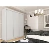 BEAUTYSOFA | Kleiderschrank MARIO II 240 cm Weiß – Moderner Produktbild-Vorschau 2