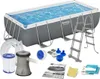 Piscina con struttura in acciaio 4,04 x 2,01 x 1,00 m con Anteprima dell’immagine prodotto 7