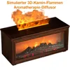 A simulated 3D fireplace aromatherapy diffuser with flames. Produktbild-Vorschau