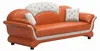 Modern Sofa Set 3-Sitzer 2-Sitzer Orange Weiß Wohnzimmer Produktbild-Vorschau 4