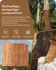 EDISHINE Nachttischlampe Holz, Tischleuchte in Rindenoptik, Produktbild-Vorschau 4