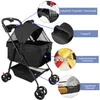 2 in 1 Hundewagen,Hundebuggy bis 15 kg mit abnehmbarem Produktbild-Vorschau 4