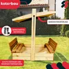 KOTARBAU® Bac à Sable Enfant Extérieur Bois de Pin 100 x Voir les images du produit 2