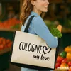 Huuraa Jutetasche Cologne my love 21 Liter Black Jute und Produktbild-Vorschau 2