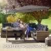tectake® Sonnenschirm Ciccio Ø 350 cm mit Winddach Produktbild-Vorschau 6