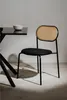 4er Set Stuhl Mozart Schwarz / Rattangeflecht Produktbild-Vorschau 7