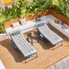 Yaheetech Feldbett Sonnenliege klappbarer Liegestuhl mit Produktbild-Vorschau 4