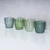 8er Set Windlicht H7,5cm Glas Grün Teelichthalter Tischdeko Produktbild-Vorschau 2