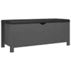 vidaXL Sitzbank mit Stauraum und Kissen Grau 105x40x45cm Produktbild-Vorschau 1