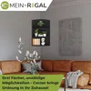 Coemo Eckregal Corner 60 aus Holz 3 Etagen Schwarz Produktbild-Vorschau 2