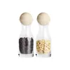 Zeller Present Glaskaraffen-Set mit Holzkugel 250ml Ø6,5cm Produktbild-Vorschau 2